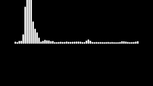 subtle low fidelity audio spectrum animation, clean minimal sound wave beats green screen background, professional podcast audio frequency visualizer, music equalizer overlay 4k,