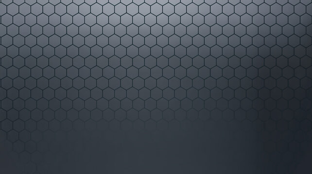 Dark tech background with hexagons