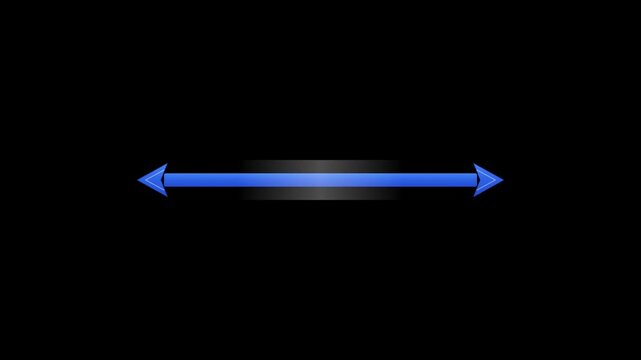 double ended direction arrow green screen asset