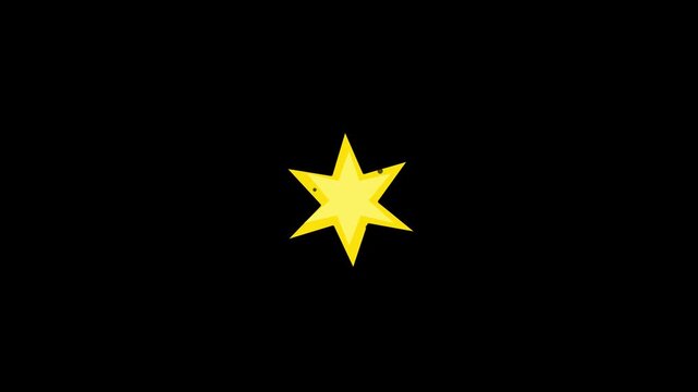 exploding yellow star burst comic book effect