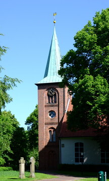 Histirical Gallus Church in the Village Rhade, Lower Saxony