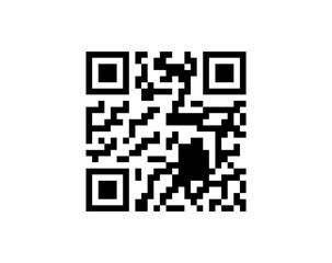 Fototapeta premium QR code scan icon isolated on white background png illustration