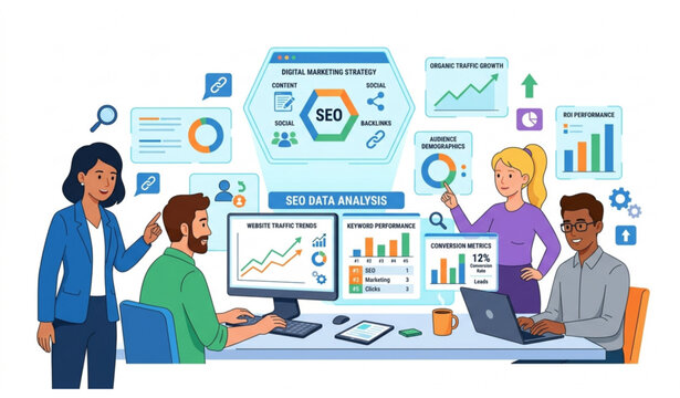 Seo data analysis team collaboration