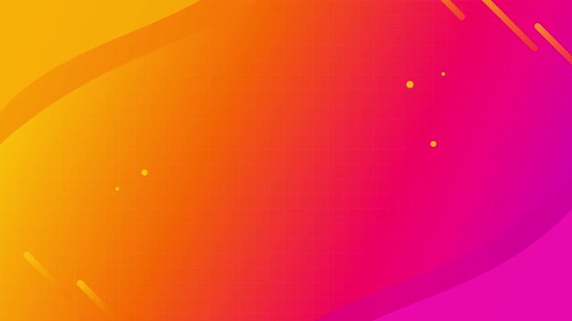 Abstract vibrant gradient background with geometric shapes and grid pattern