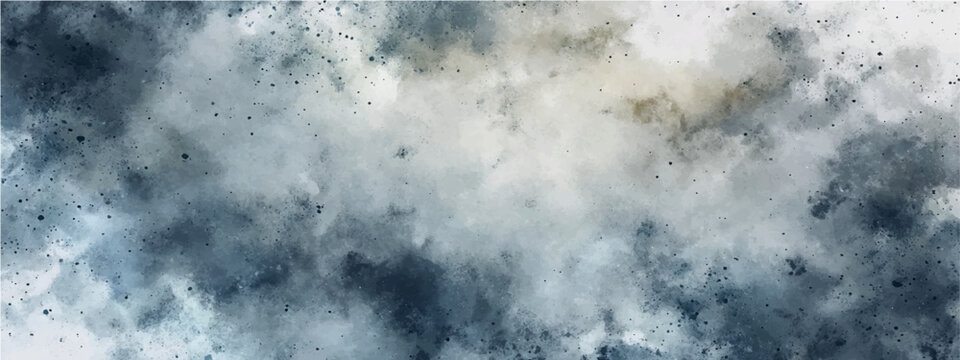 Abstract smoky atmospheric watercolor texture, with muted blues grays creating a dramatic, moody, and introspective backdrop.