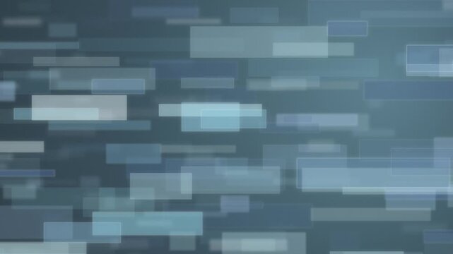 Abstract background with blue semitransparent rectangles and motion blur effect