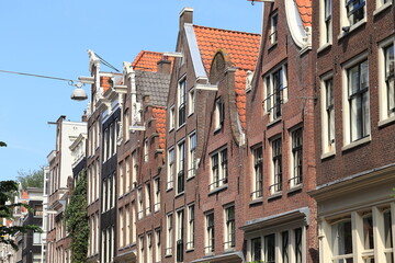 Fototapeta premium Amsterdam Binnen Brouwersstraat Street View, Netherlands