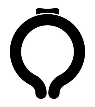 クールネックリングのベクターアイコン