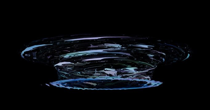 portal effect on black background