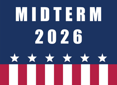 Banner and poster design for the 2026 midterm elections