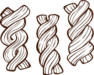 Fototapeta premium Gemelli Italian Pasta