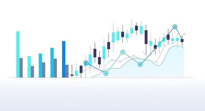 Financial Data Visualization with Bar and Candlestick Charts