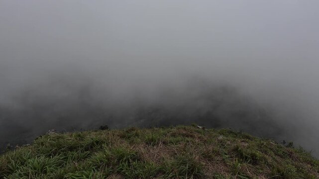 Hiking in the mountains of Hong Kong