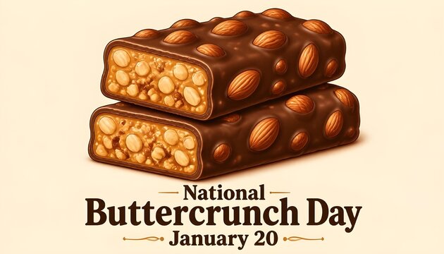Celebrate national buttercrunch day on january 20th with delicious chocolate and nut candy bars