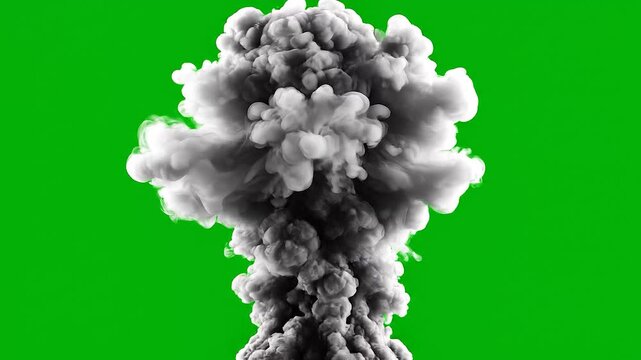 Medium Intensity Smoke Billows Active Unfolding 4K 60fps