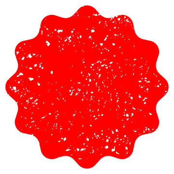 ハンコで押したようなうねりのある円形のロゴ用背景フレーム