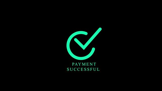 Check mark symbols in circle frame, success and accepted concept, 4k video .
