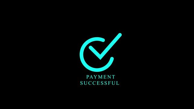 Check mark symbols in circle frame, success and accepted concept, 4k video .