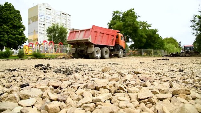 Repair of the old and construction of a new asphalt road
