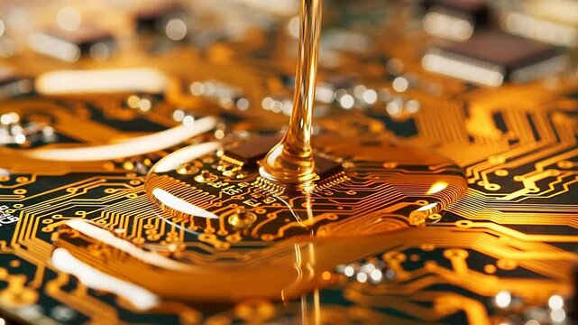 Gold-Plated Circuit Paths
