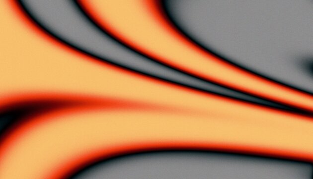 Close up abstract curved orange and gray wave background with glowing red edges, soft blurred digital texture