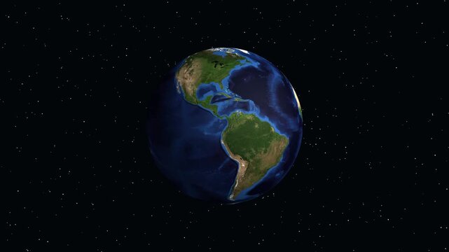 Animated Earth Zoom to Kalispell Montana with Geographic Data Overlay