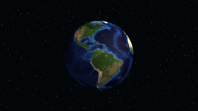 Earth Zoom Animation Transitioning from Space to Oklahoma City United States