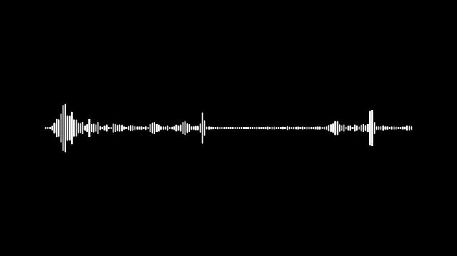 A high-resolution animated spectrum visualizer that moves in sync with the beat, Dynamic equalizer visual effect, Visualization sound graphic element, black background 4k Sound wave.