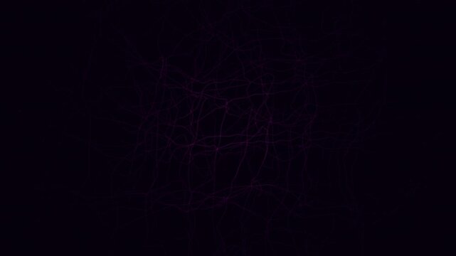 Abstract warp field on clean white background - seamless 4K loop. 3D grid deformed by physics forces with depth fog. Science and physics visualization.