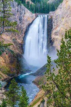 Natural landscape of Grand Canyon of the Yellowstone national park, USA