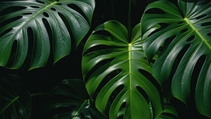 monstera flower leaf background image © MUHAMMAD DENNI