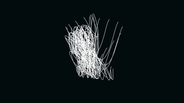 Abstract 4D mathematical surface projected to 3D - seamless 4K loop. Layered glowing wireframe topology for science documentary and research visualization.