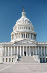 Obraz premium The U.S. Capitol Building, a landmark building in Washington, D.C.