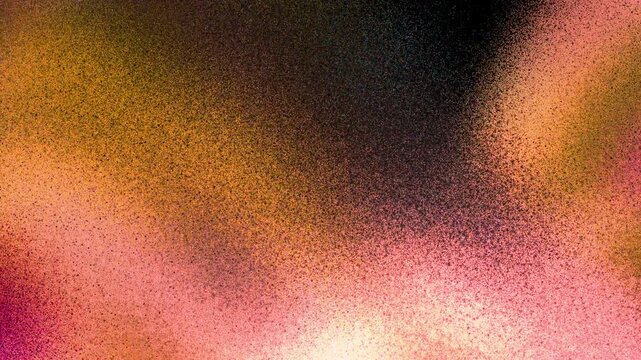 Abstract Background with Soft Grainy Gradient and Floating Particle Texture. A modern abstract background featuring a soft, grainy texture with a smooth gradient blend of warm orange, pink, and dark

