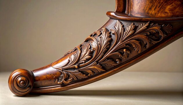 Close-up of a copper snake sculpture on wooden surface.