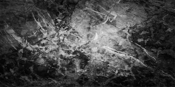 Black and white grunge wall texture background with old stone concrete rough surface design