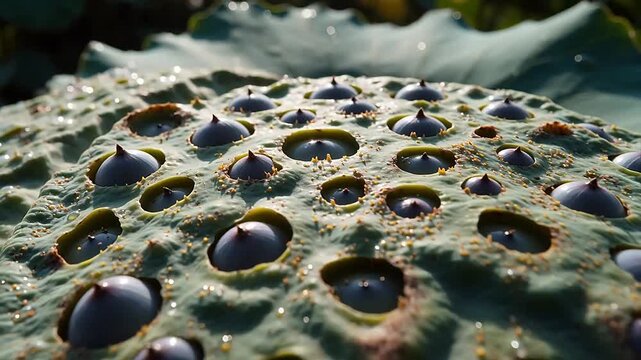 Lotus Leaf Microscopic Architecture