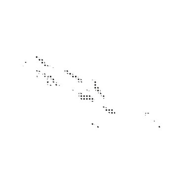 solomon islands map pixel art Suitable for posters and web icons