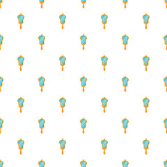 Obraz premium Repeating hand mirror illustration forming a seamless pattern on white background