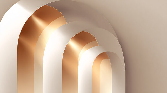 Minimalist archway corridor