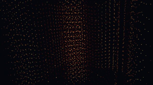 Abstract generative grid animation - seamless 4K loop. 3D geometric boxes pulse with data-driven displacement. Technology and data visualization background.
