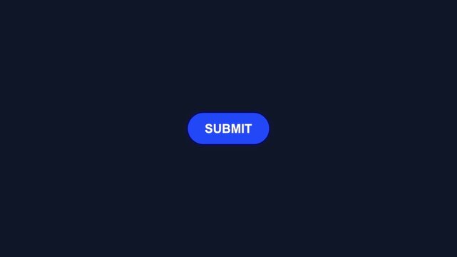Minimalistic animation of submit button getting pressed, graphic design element for web and app development.