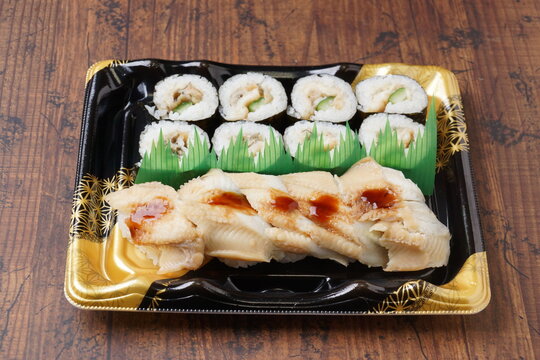 穴子にぎり　穴子巻
