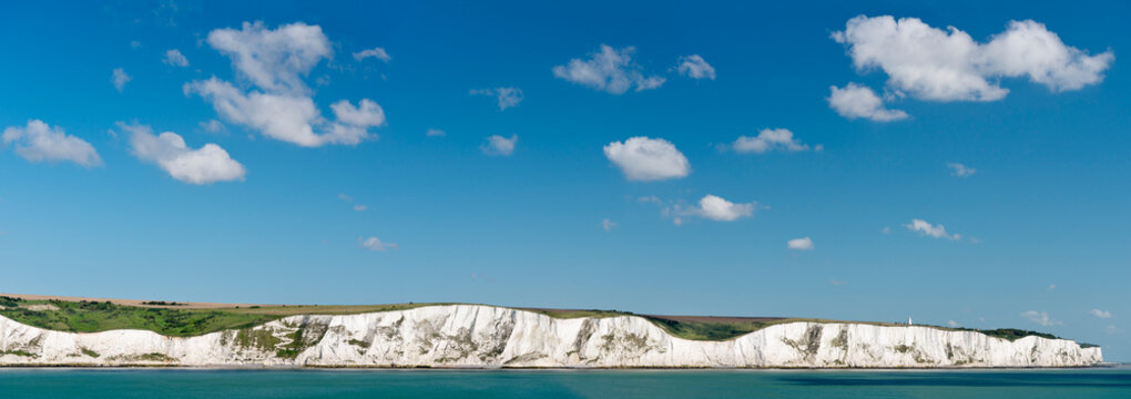 UK, Dover, view chalk cliffs