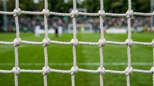 Football net texture close up white rope pattern sport background seamless
