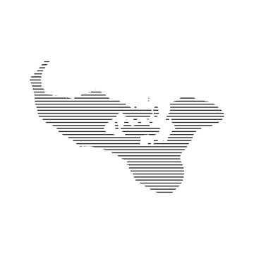 tonga map with horizontal line