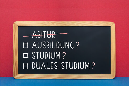 Wege in den Beruf, Was machen nach Abi?, Kreidetafel
