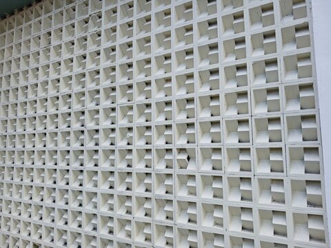 abstract background of a ventilation block building