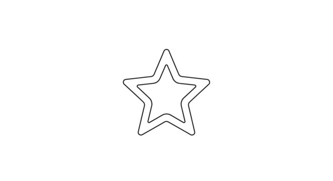 A single star shape icon symbol.
