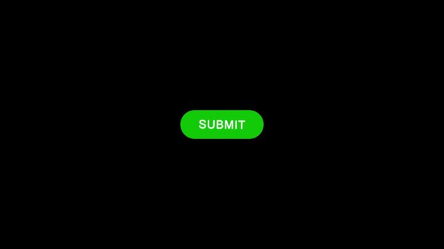 Click on submit button with computer arrow cursor, Button Click or press apply button on transparent background.